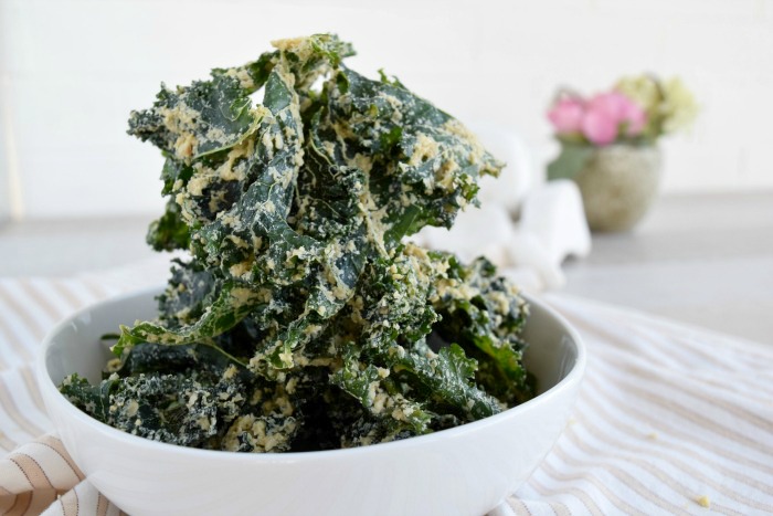 Cashew Cheese Kale Chips