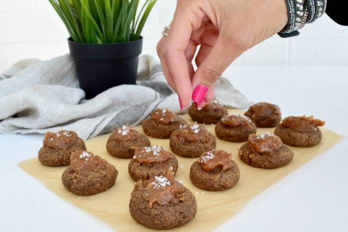 Salted Caramel Grain-free Chestnut Date Cookies