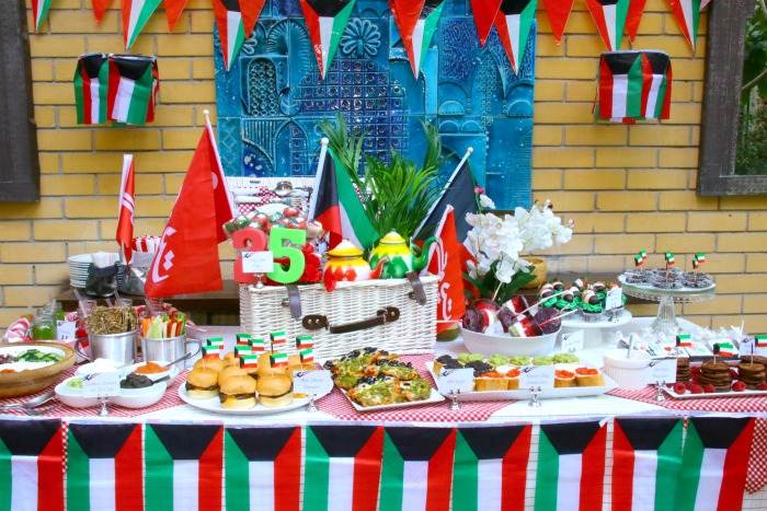 National Day Themed Table