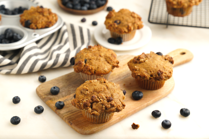 Crumble Blueberry Muffins – Gluten-Free & Dairy-Free Option