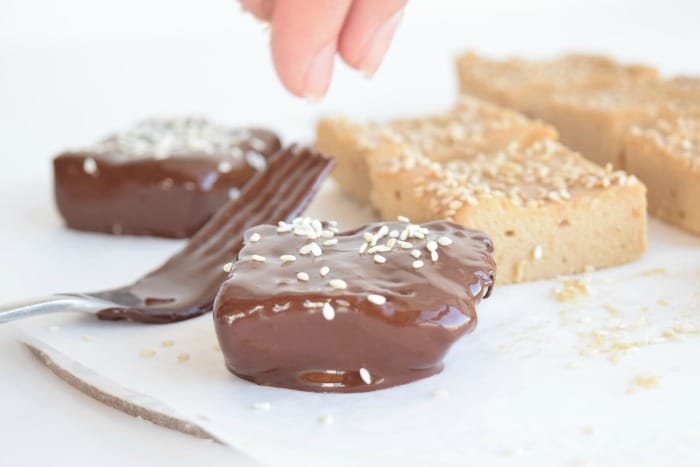 Date Tahini Coconut Fudge