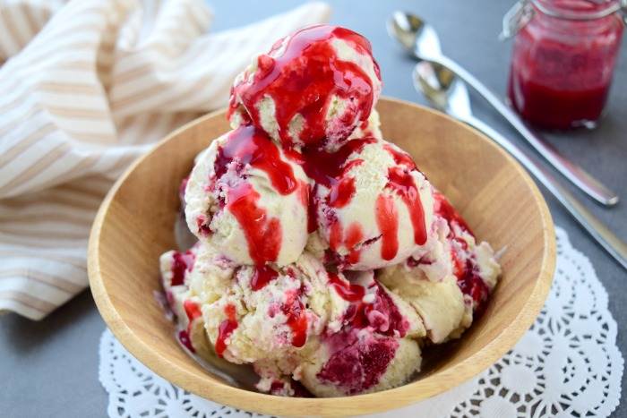 Saffron Rose Berry Ice Cream